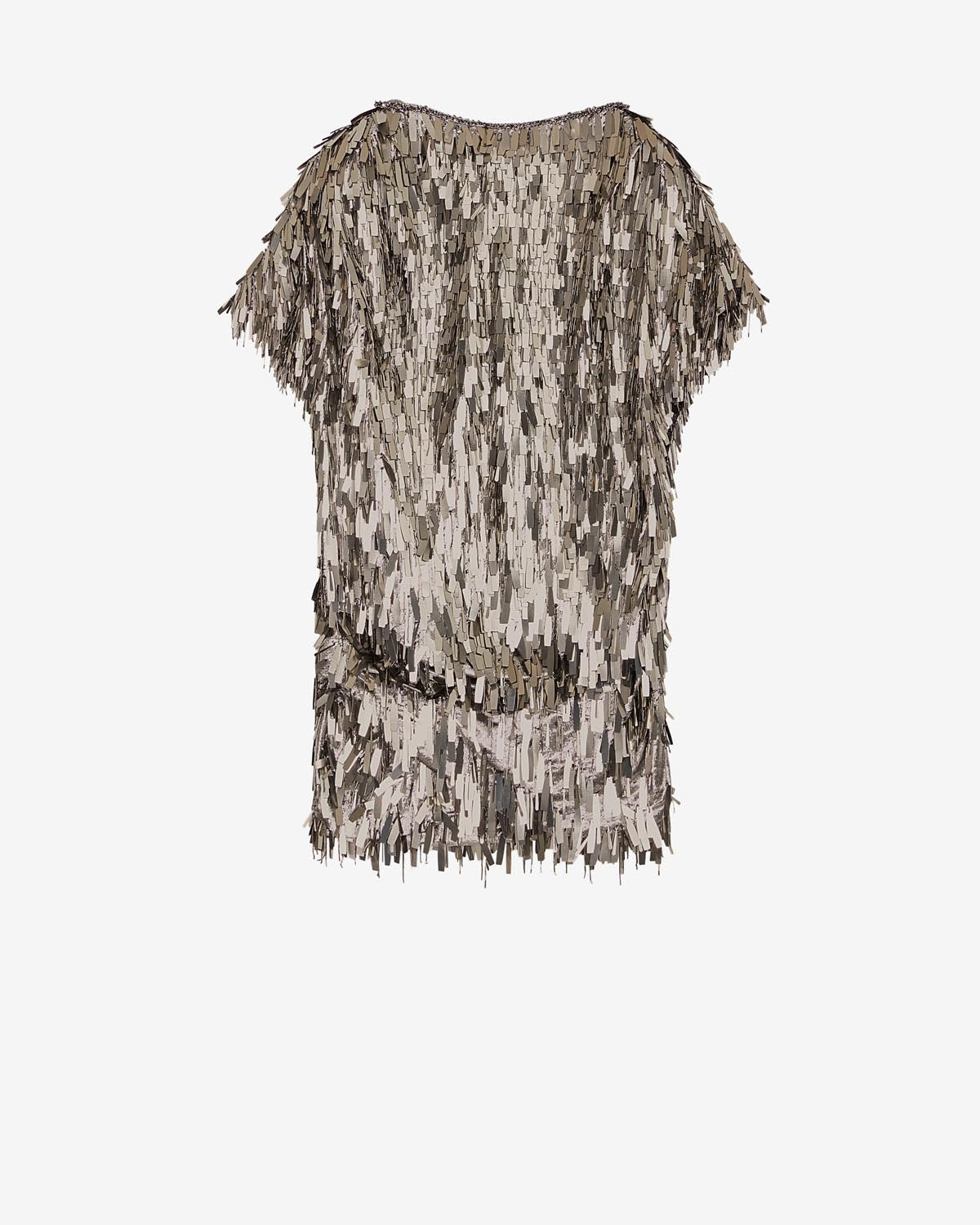 Abito corto con paillettes carla - Argento - Woman - 5