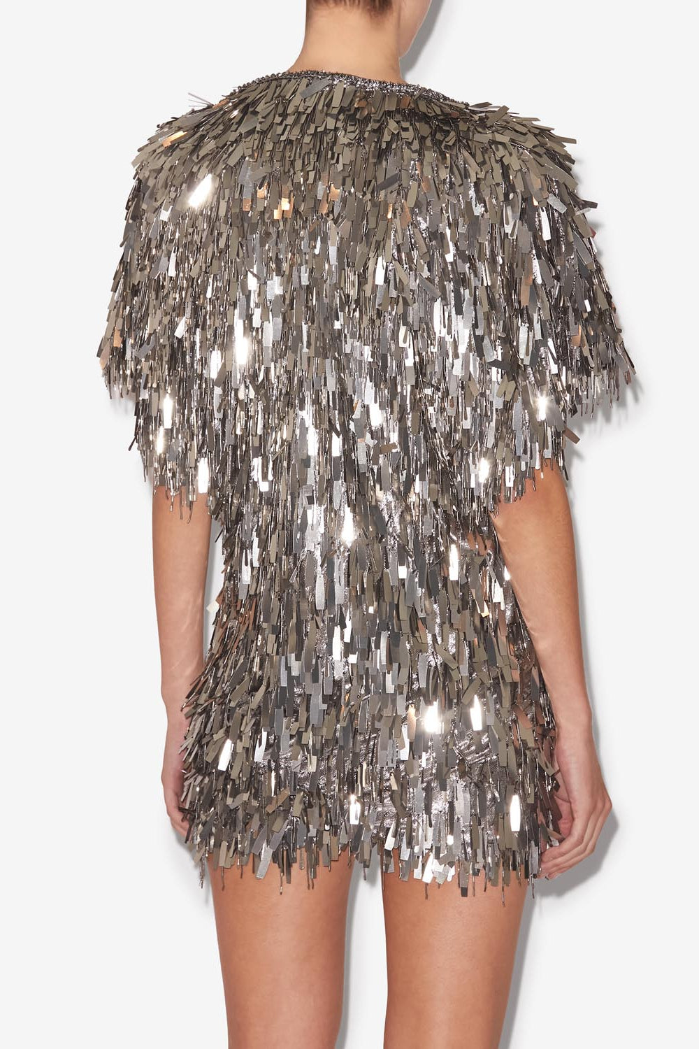 Abito corto con paillettes carla - Argento - Woman - 6