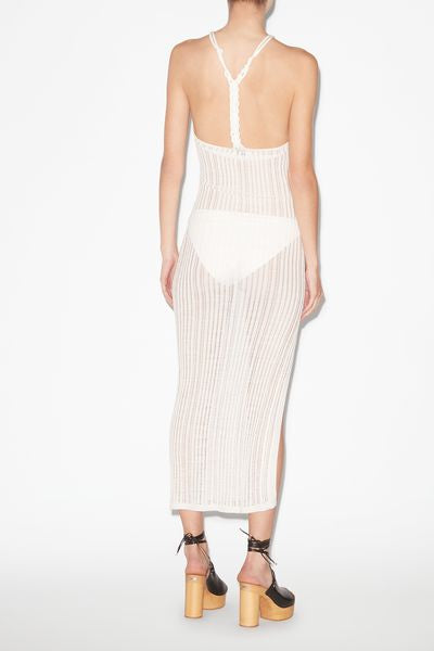 Vestido largo con aberturas deborah - Blanco - Woman - 6