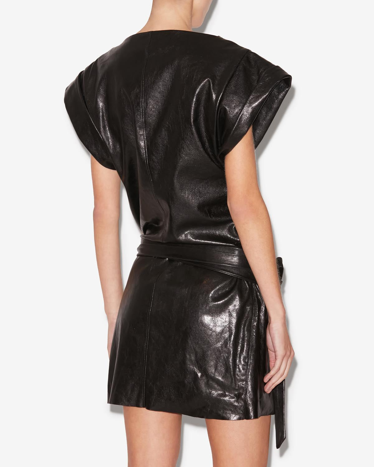 Abito corto asimmetrico bernadette - Nero - Woman - 4