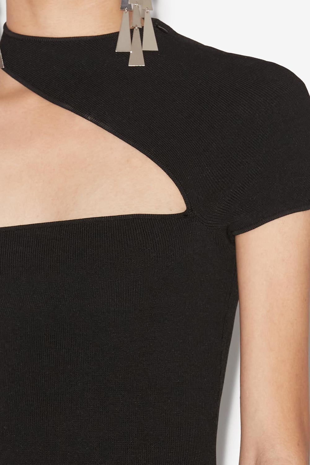 Vestido corto de punto orka - Negro - Woman - 3