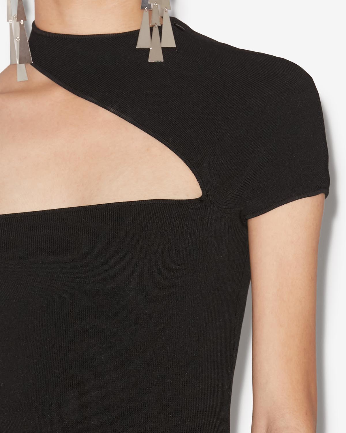 Orka short jersey dress - Black - Woman - 2