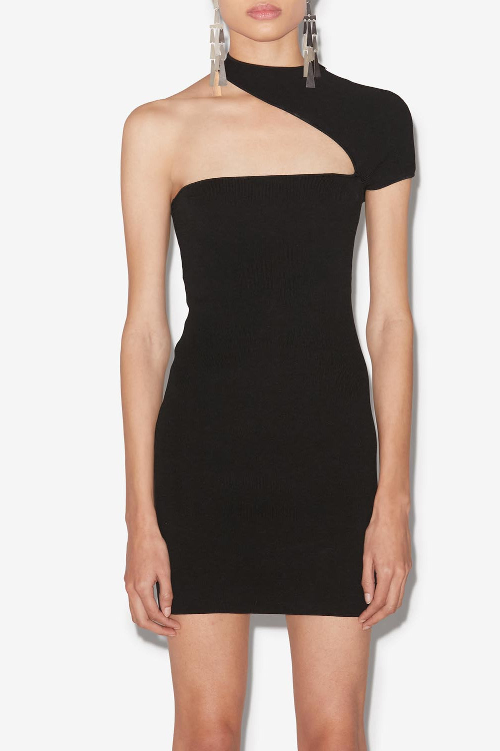 Vestido corto de punto orka - Negro - Woman - 4