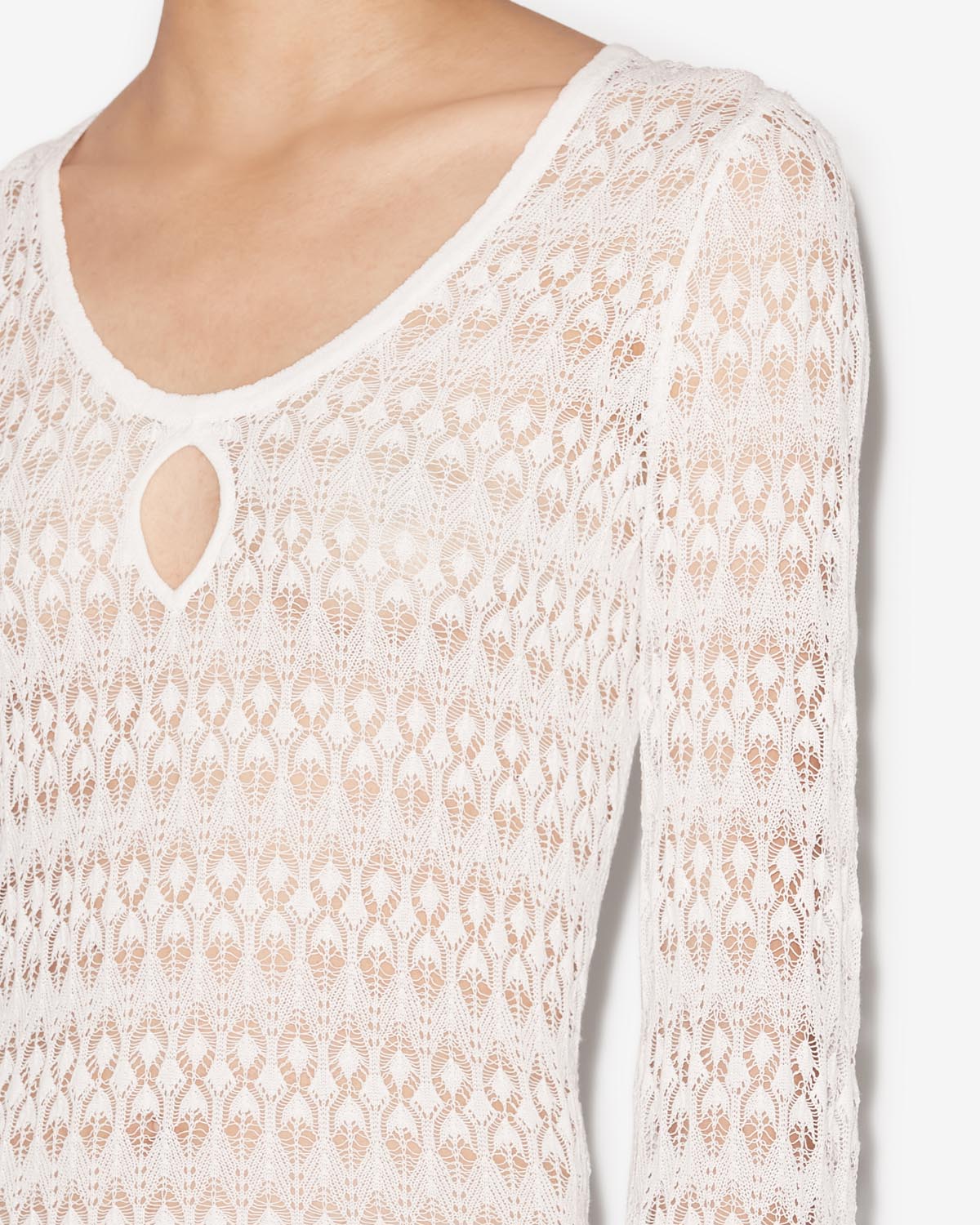 Parma openwork knit dress - White - Woman - 2