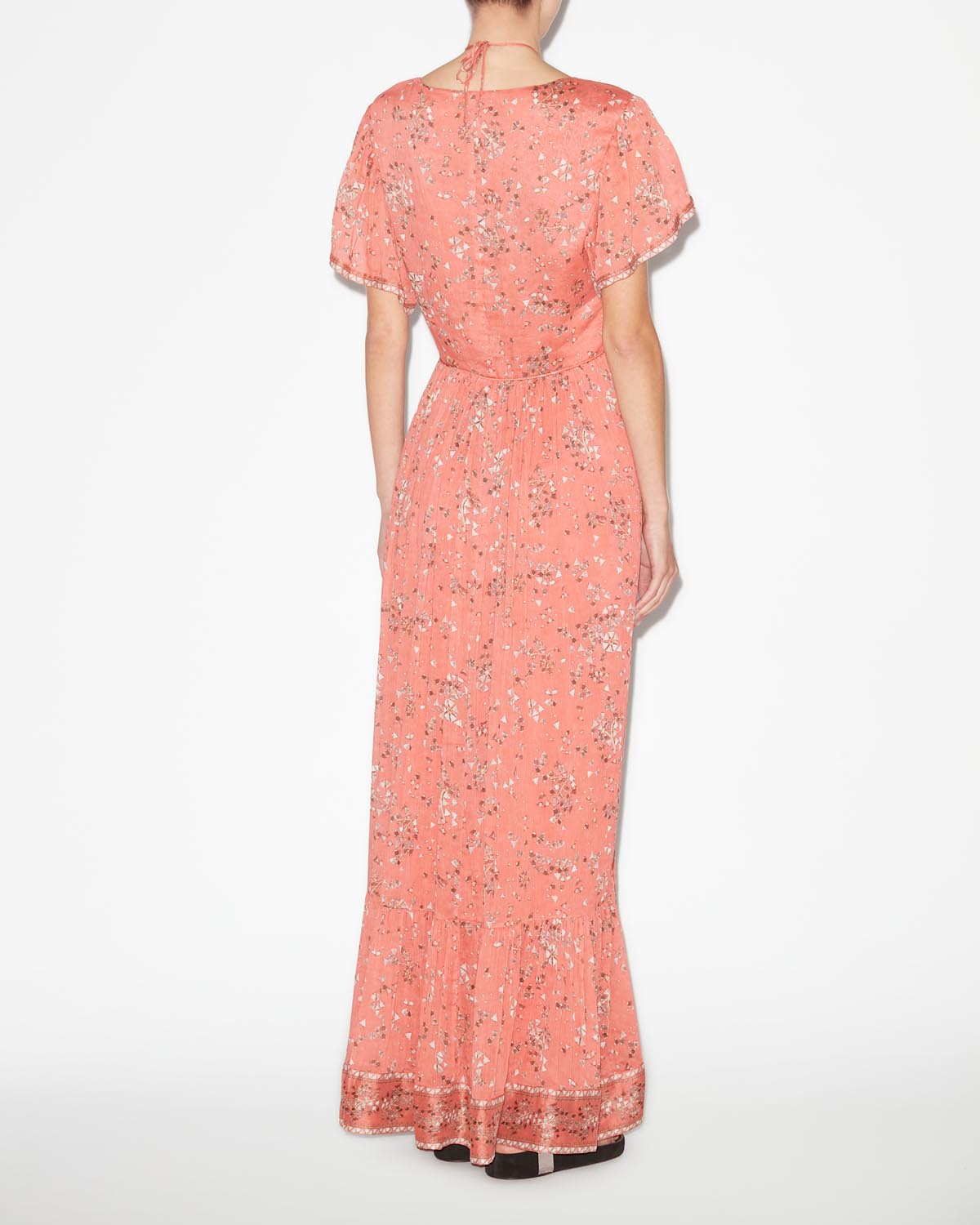 Agathe 프린트 맥시 드레스 - Shell pink - Woman - 4