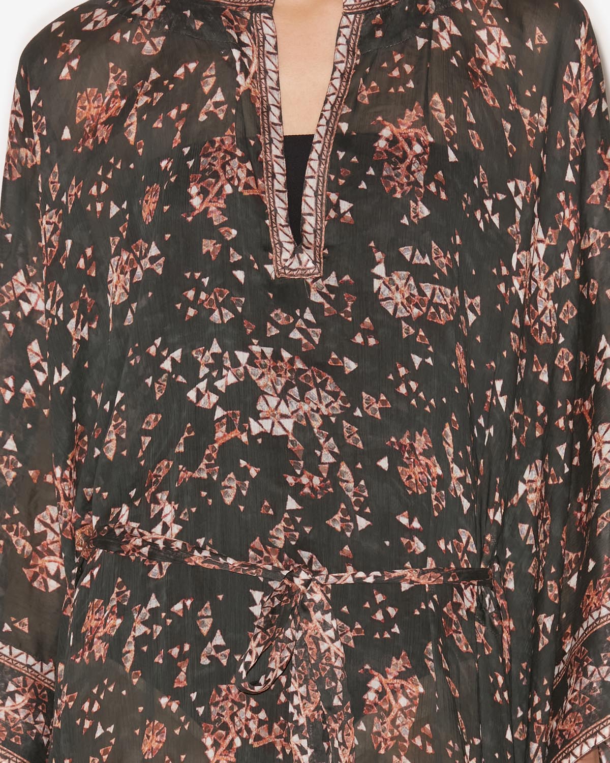 Amira 프린트 맥시 드레스 - 검은색 - Woman - 2