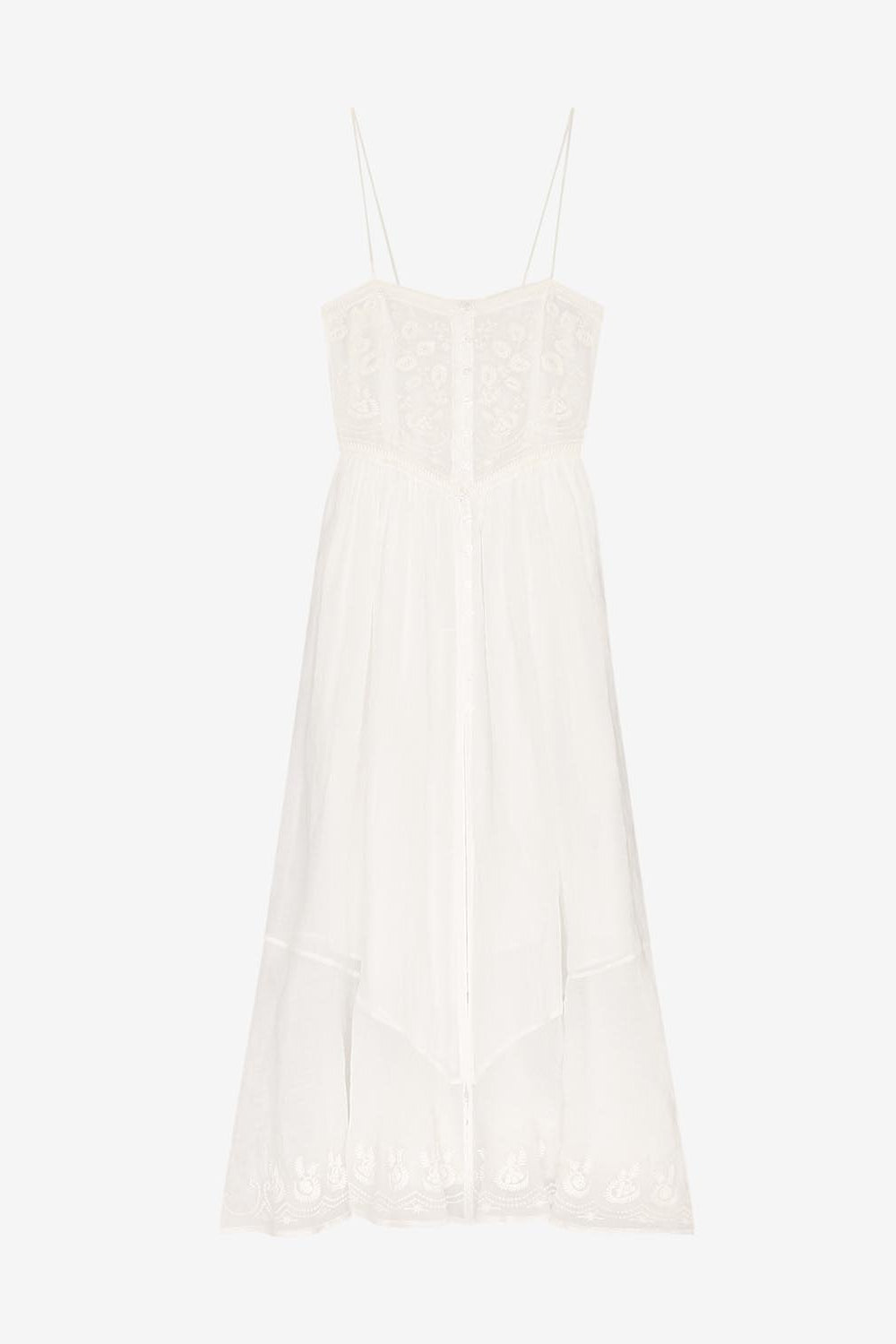 Erika 자수 맥시 드레스 - 하얀색 - Woman - 1
