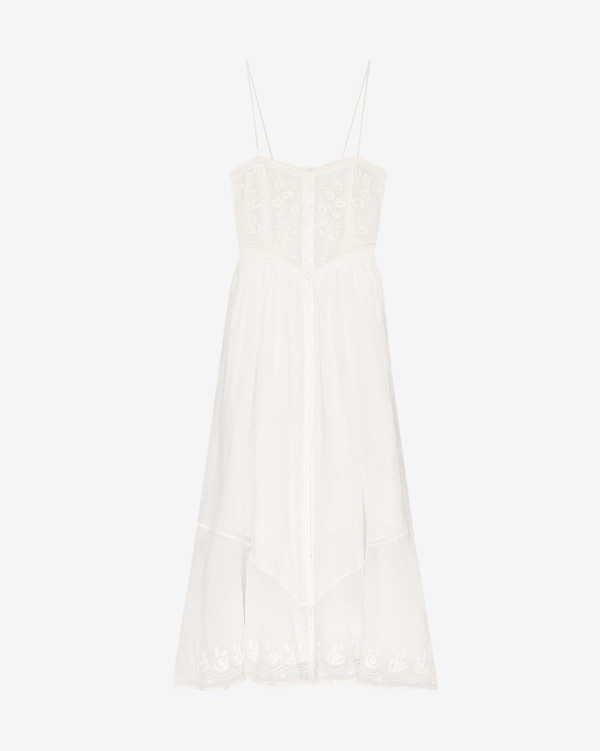 Robe longue brodée erika - Blanc - Woman - 5