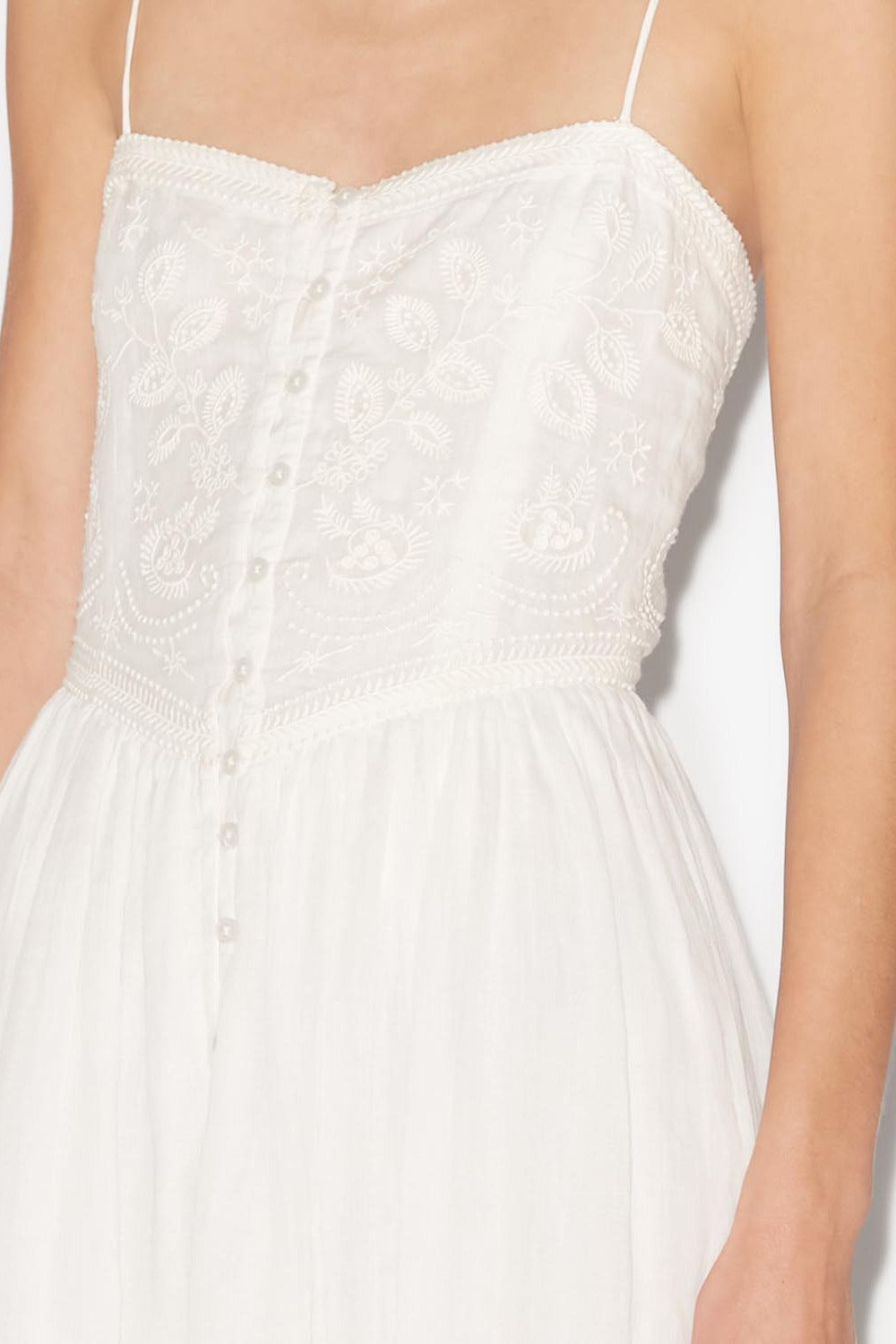 Erika 자수 맥시 드레스 - 하얀색 - Woman - 3