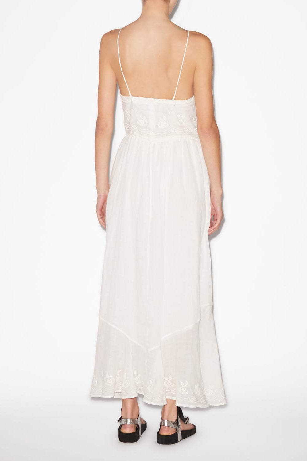 Erika 자수 맥시 드레스 - 하얀색 - Woman - 5