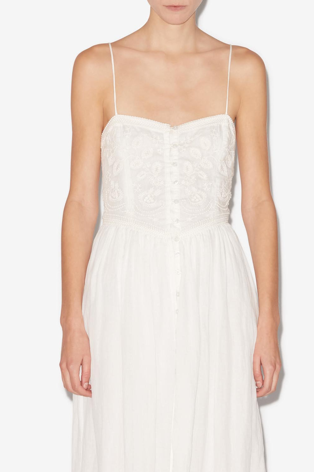 Erika 자수 맥시 드레스 - 하얀색 - Woman - 4