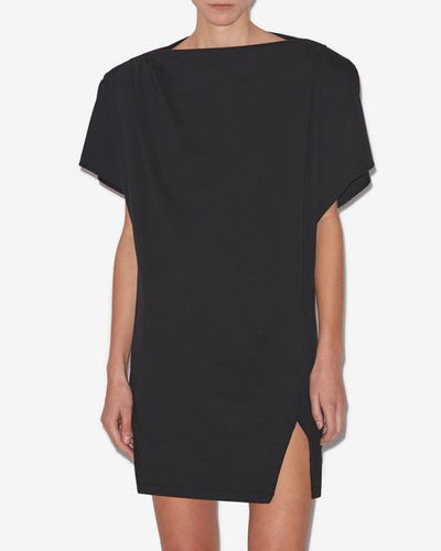 Silvane cotton jersey dress - Black - Woman - 6