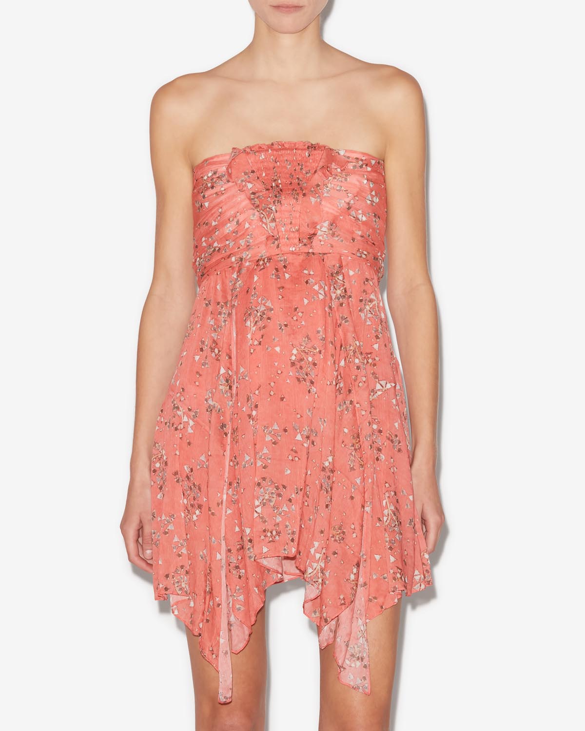 Robe bustier courte imprimée amanda - Rosé - Woman - 3