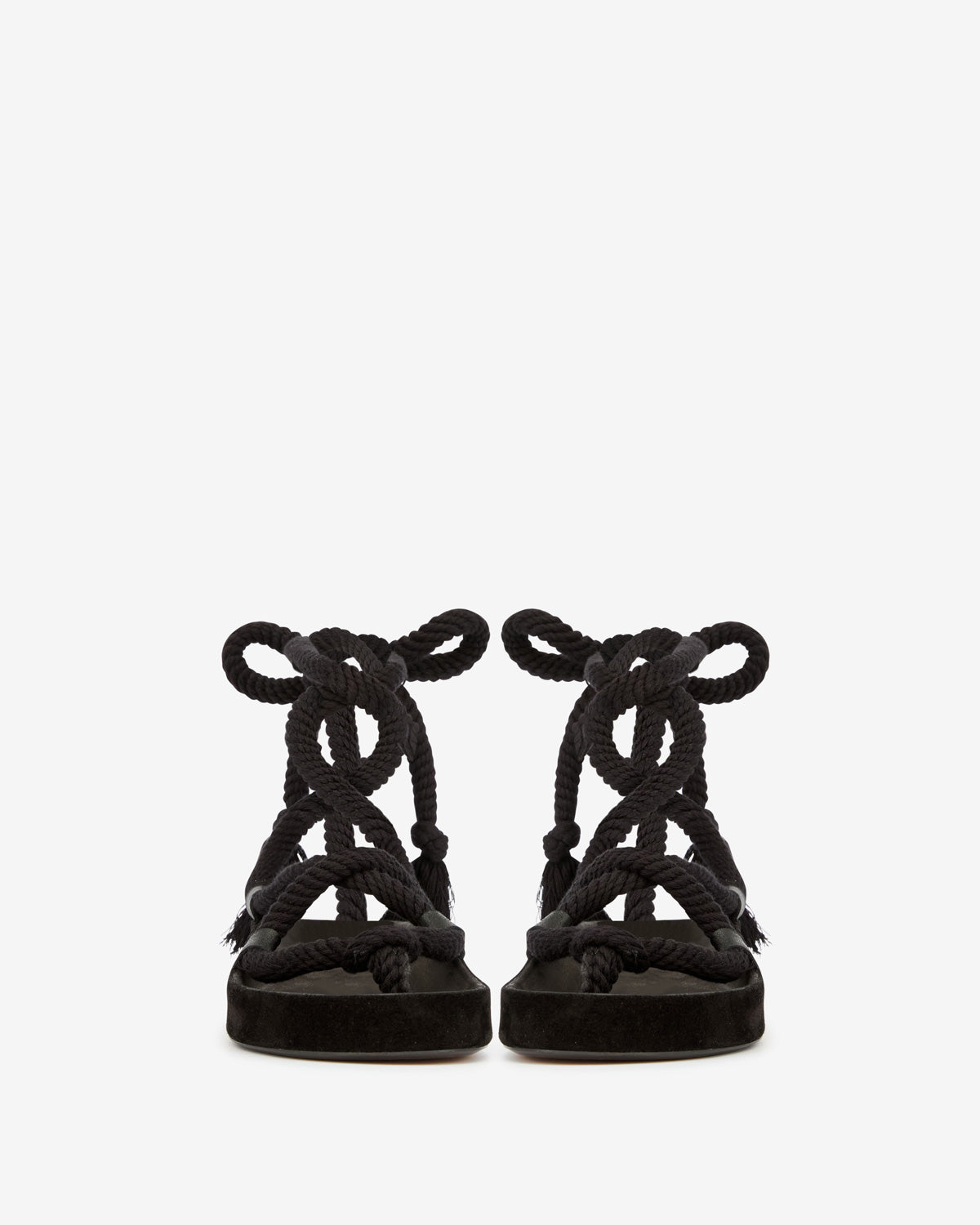 Erol 끈 샌들 - 검은색 - Woman - 4