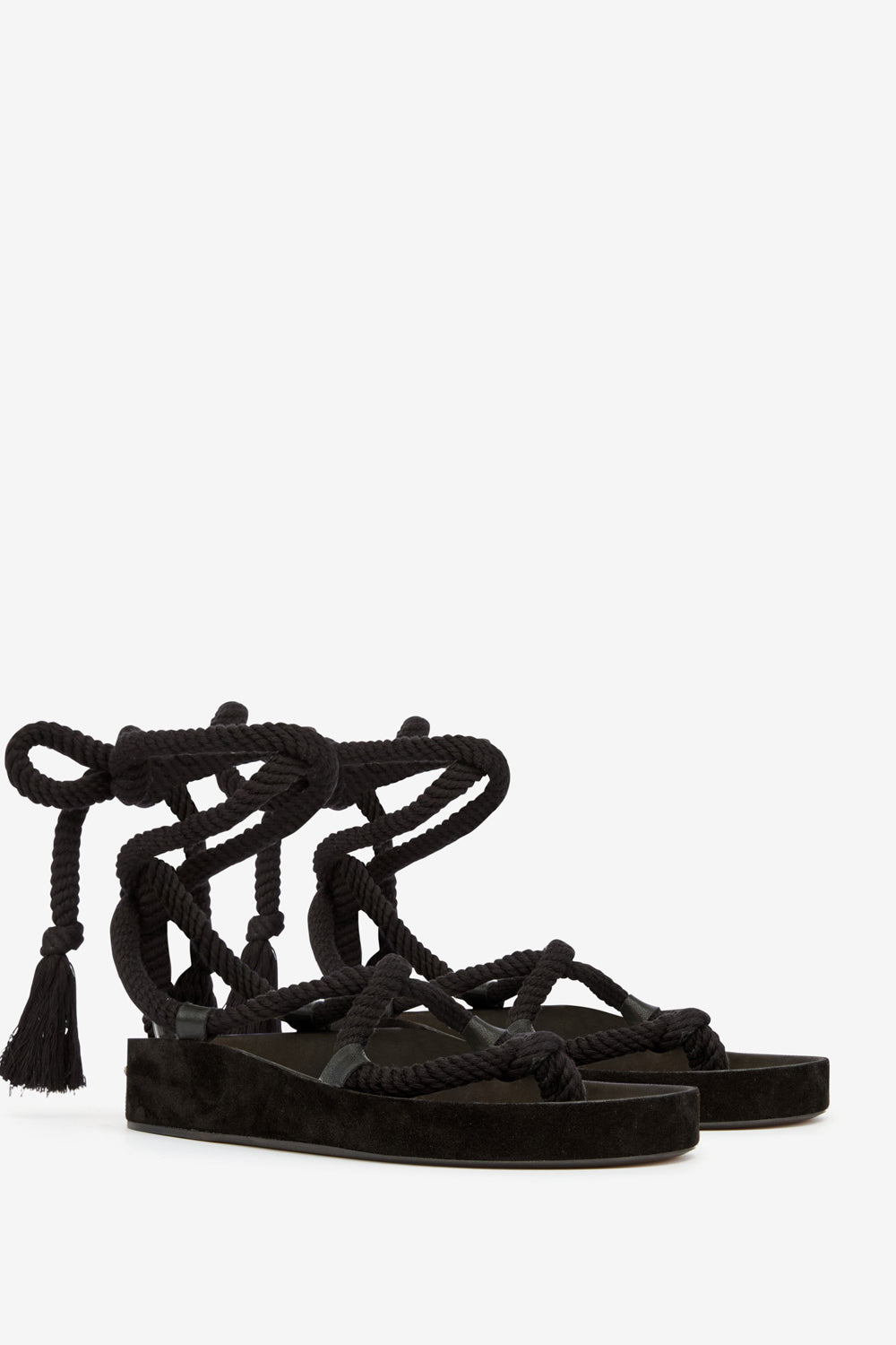 Sandali in corda erol - Nero - Woman - 3