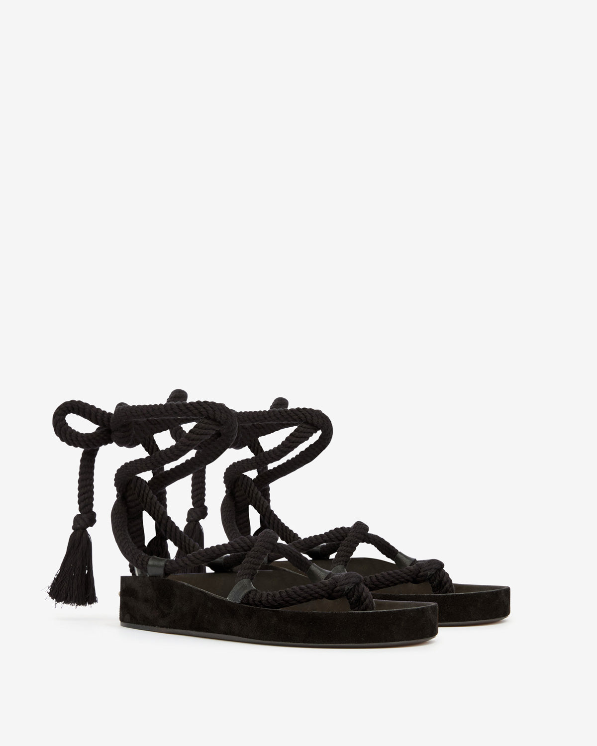 Erol 끈 샌들 - 검은색 - Woman - 3