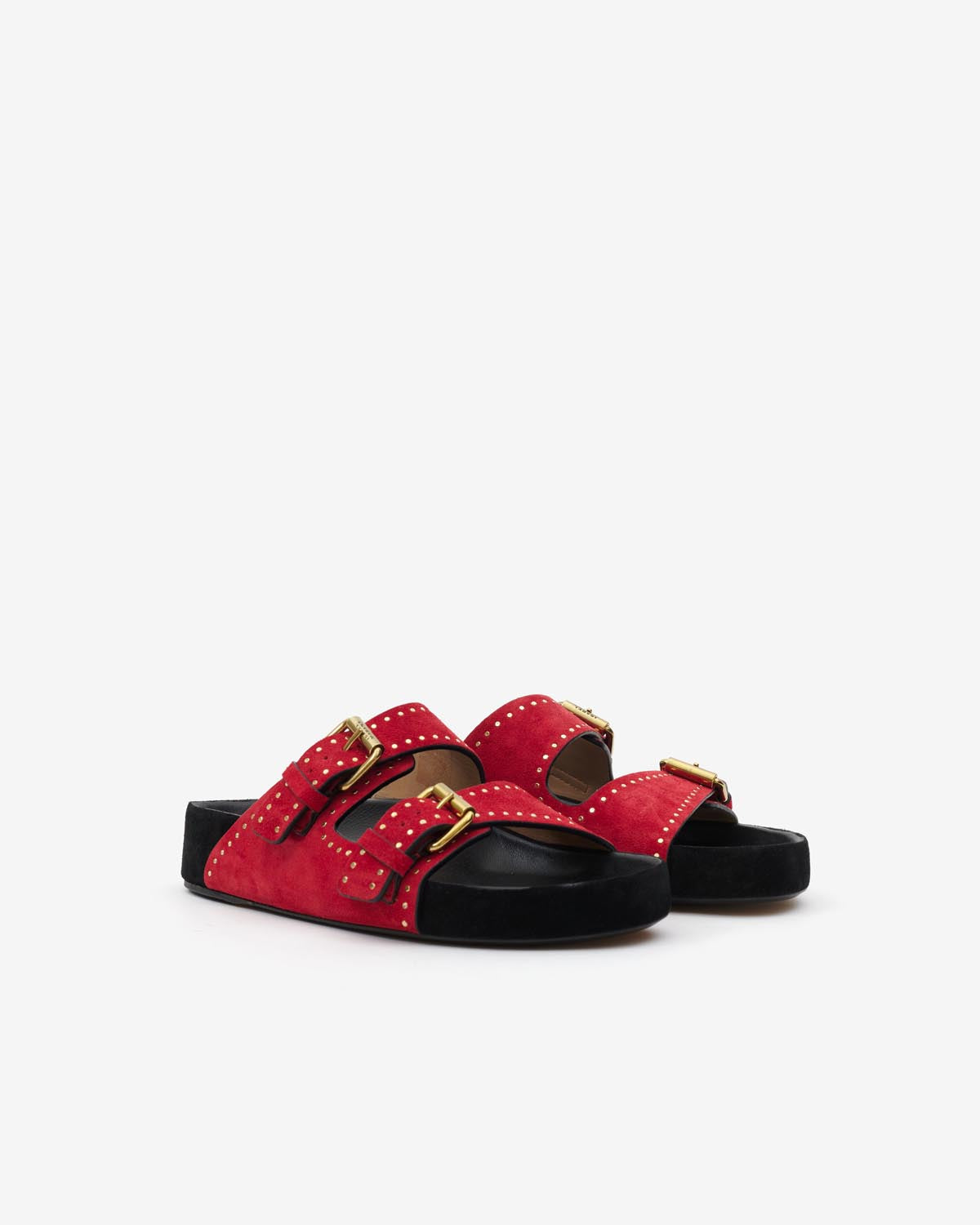 Lennyo 가죽 소재의 오픈 샌들 - Scarlet red - Woman - 3