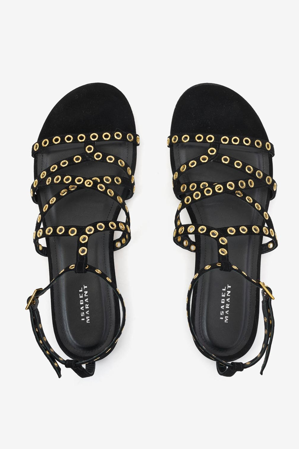 Lipa 가죽 소재의 플랫 샌들 - 검은색 - Woman - 4