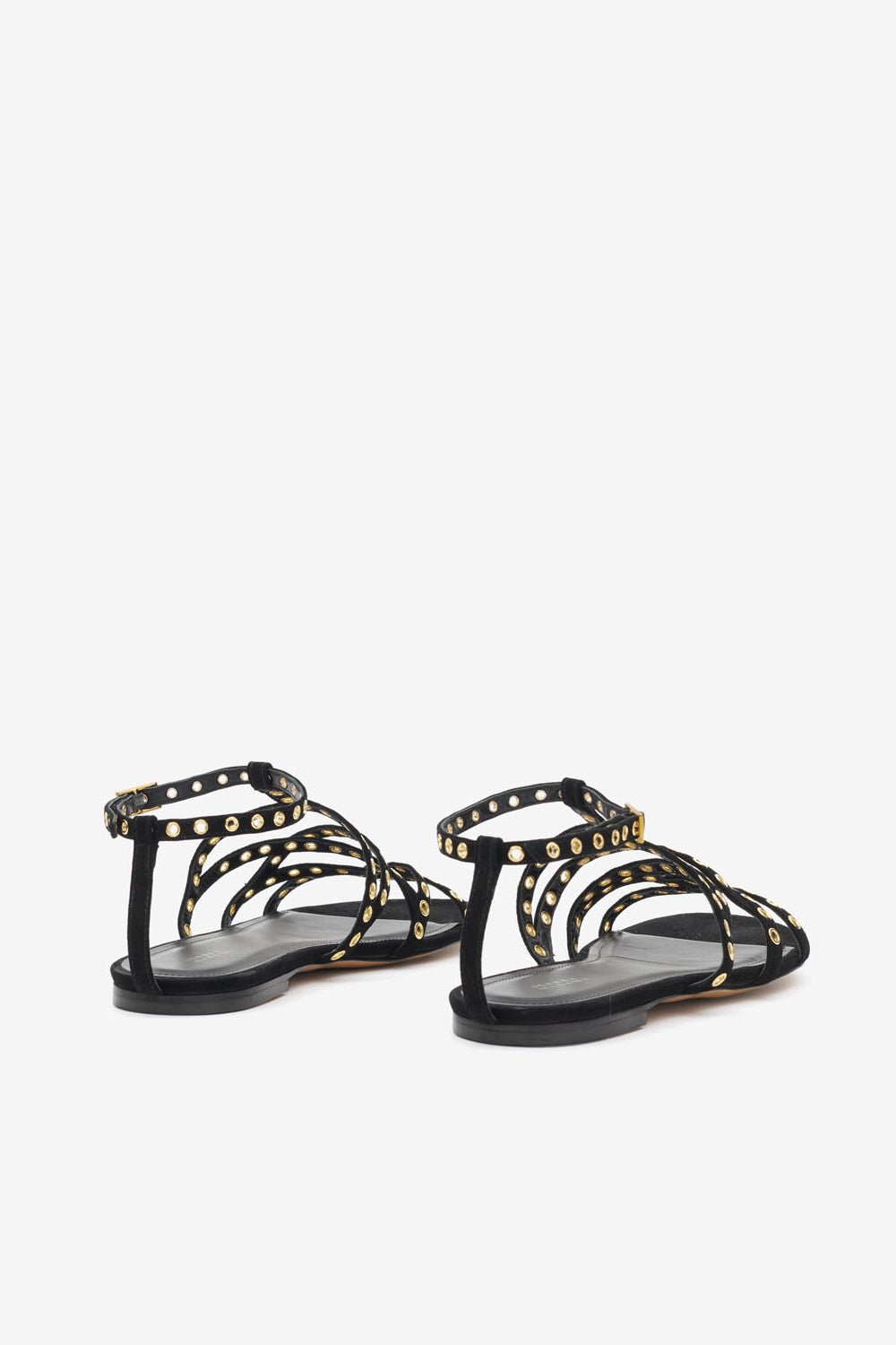 Lipa 가죽 소재의 플랫 샌들 - 검은색 - Woman - 2