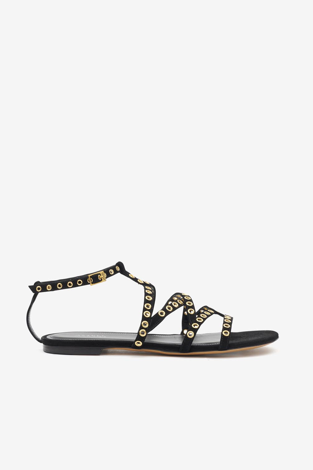 Lipa 가죽 소재의 플랫 샌들 - 검은색 - Woman - 1