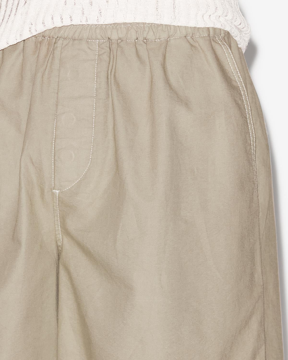 Vataya 면 소재의 쇼츠 - 카키색 옷감 - Man - 2