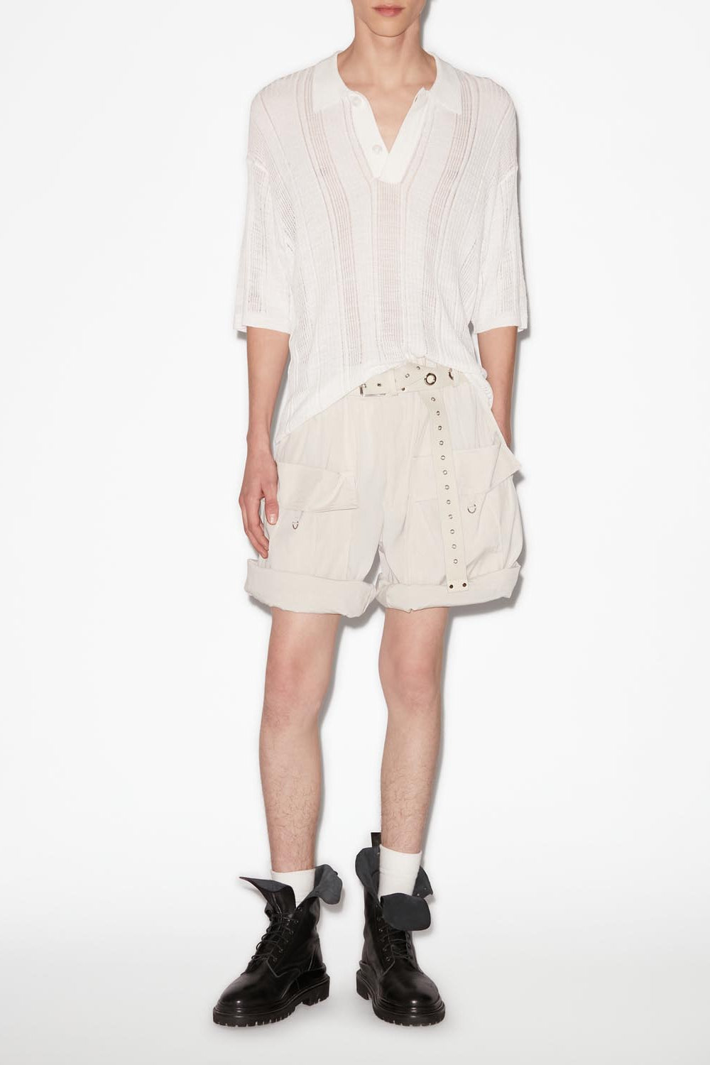 Short fluide habelon - Beige - Man - 2