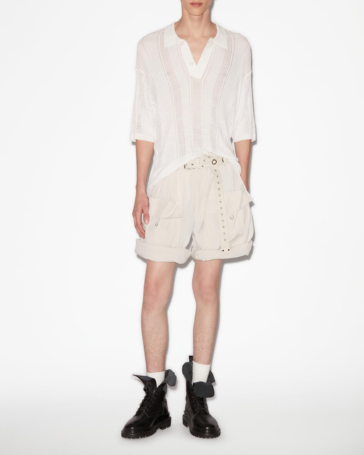 Habelon 플루이드 쇼츠 - 베이지색 - Man - 1