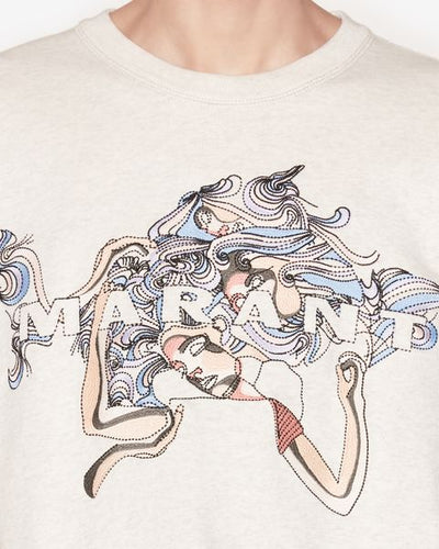 Mikoy jersey embroidered logo sweatshirt - Ecru - Man - 2