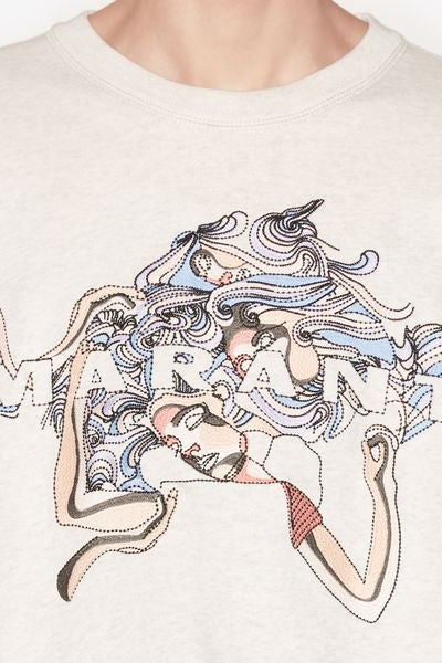 Sweatshirt en jersey à logo brodé mikoy - Écru - Man - 3