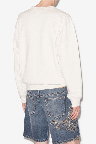 Sweatshirt en jersey à logo brodé mikoy - Écru - Man - 5