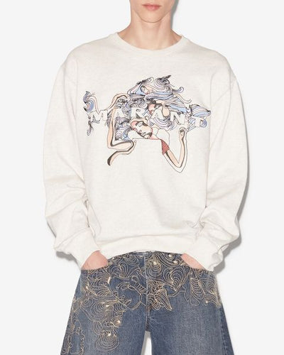 Mikoy jersey embroidered logo sweatshirt - Ecru - Man - 3