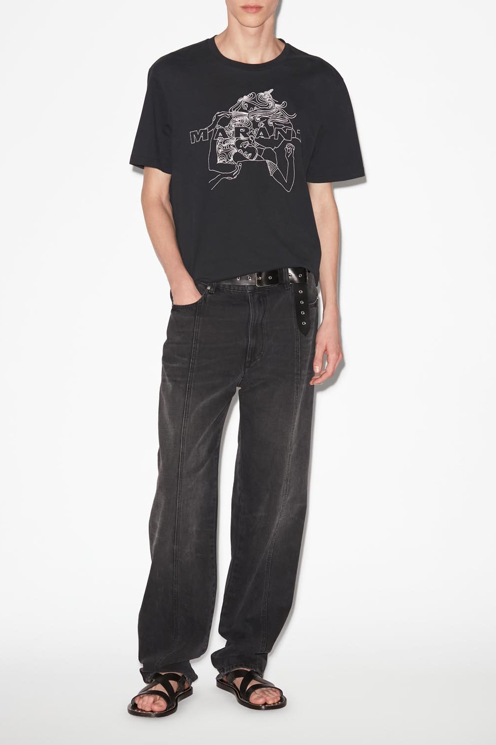 Honore 로고 티셔츠 - 검은색 - Man - 2