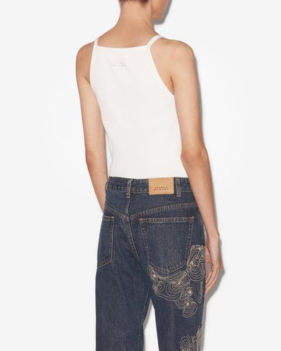 Eng anliegendes t-shirt tirza aus jersey - Weiß - Woman - 8