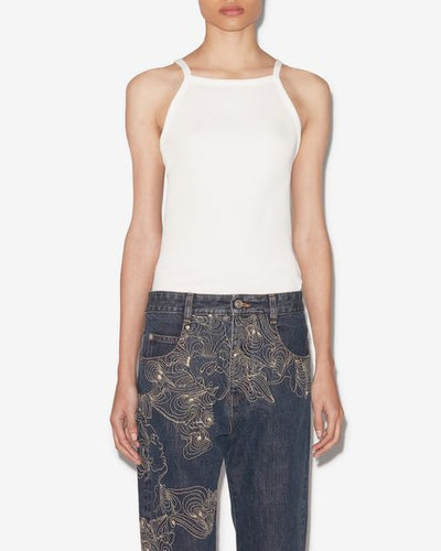 Eng anliegendes t-shirt tirza aus jersey - Weiß - Woman - 6