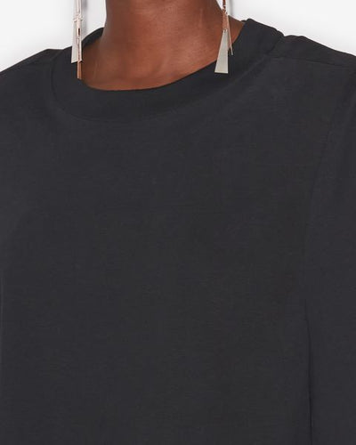 Zaely short cotton t-shirt - Black - Woman - 3