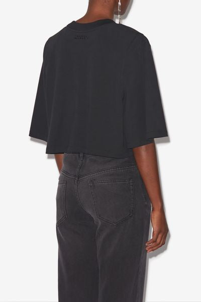 Kurzes t-shirt zaely aus baumwolle - Schwarz - Woman - 9