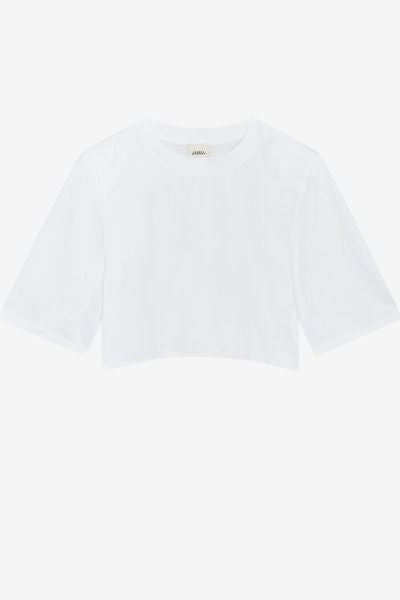 Kurzes t-shirt zaely aus baumwolle - Weiß - Woman - 2