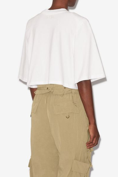 Kurzes t-shirt zaely aus baumwolle - Weiß - Woman - 10