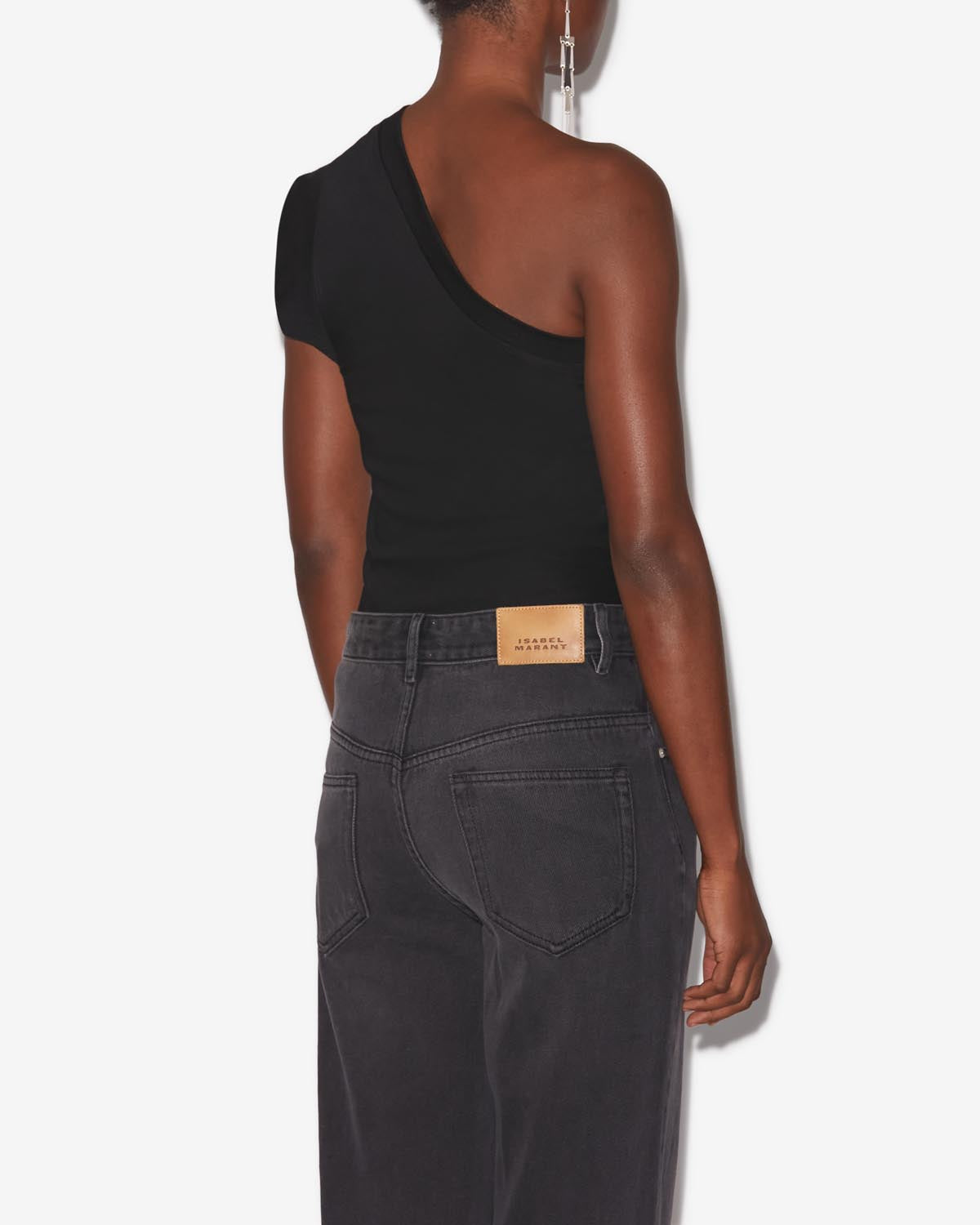 Maureen sleeveless jersey t-shirt - Black - Woman - 4