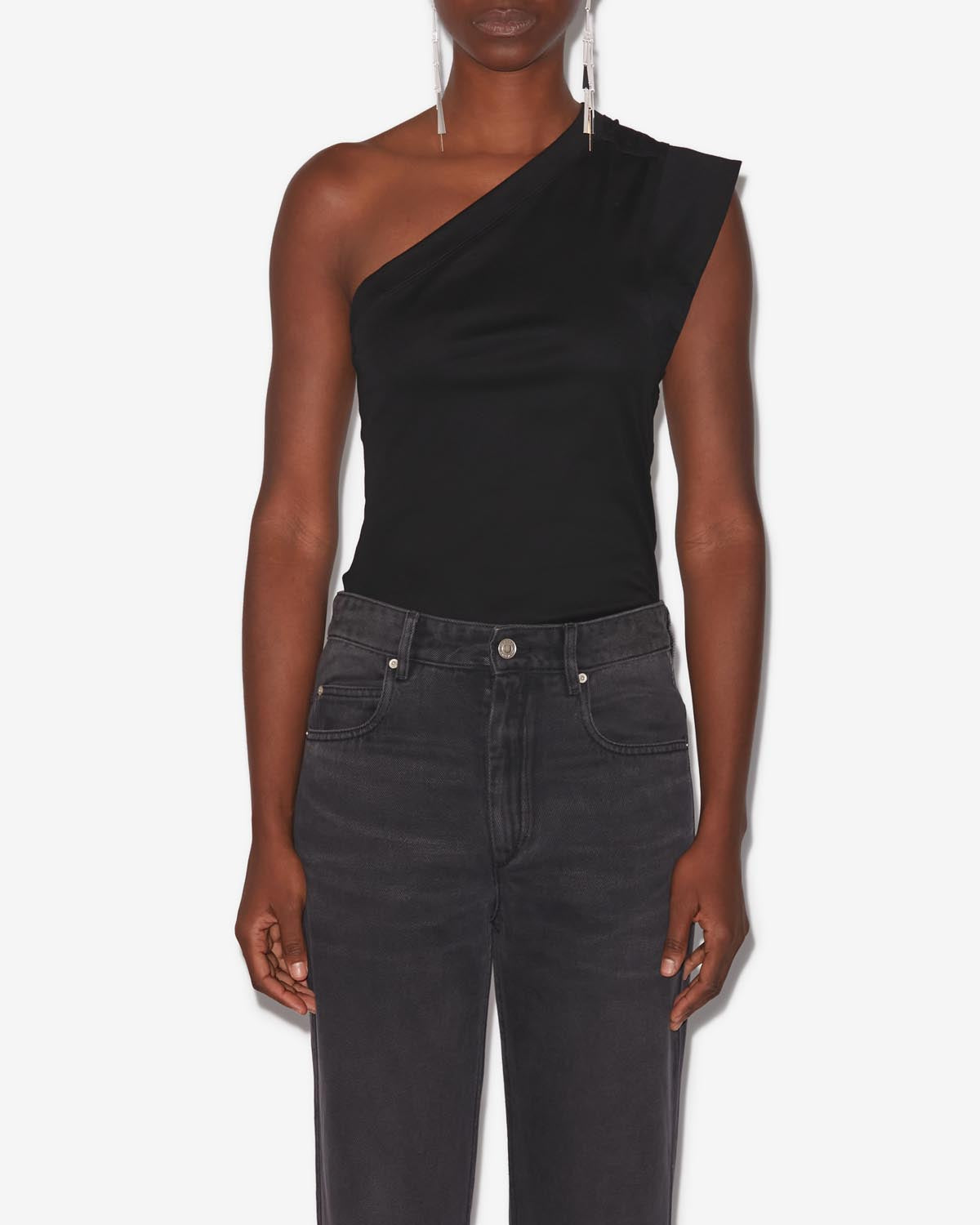 Maureen sleeveless jersey t-shirt - Black - Woman - 3