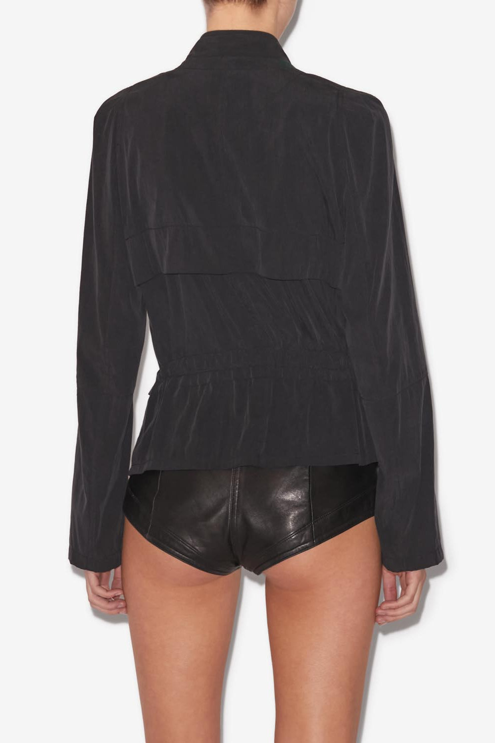 Nancy short flowing jacket - Black - Woman - 5