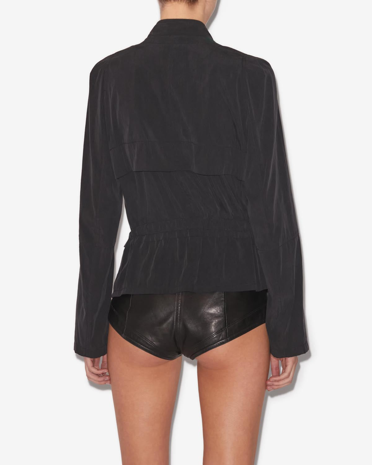 Nancy short flowing jacket - Black - Woman - 4