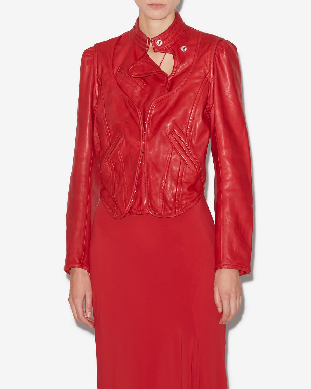 Alexandra 재킷 Woman Scarlet red 5
