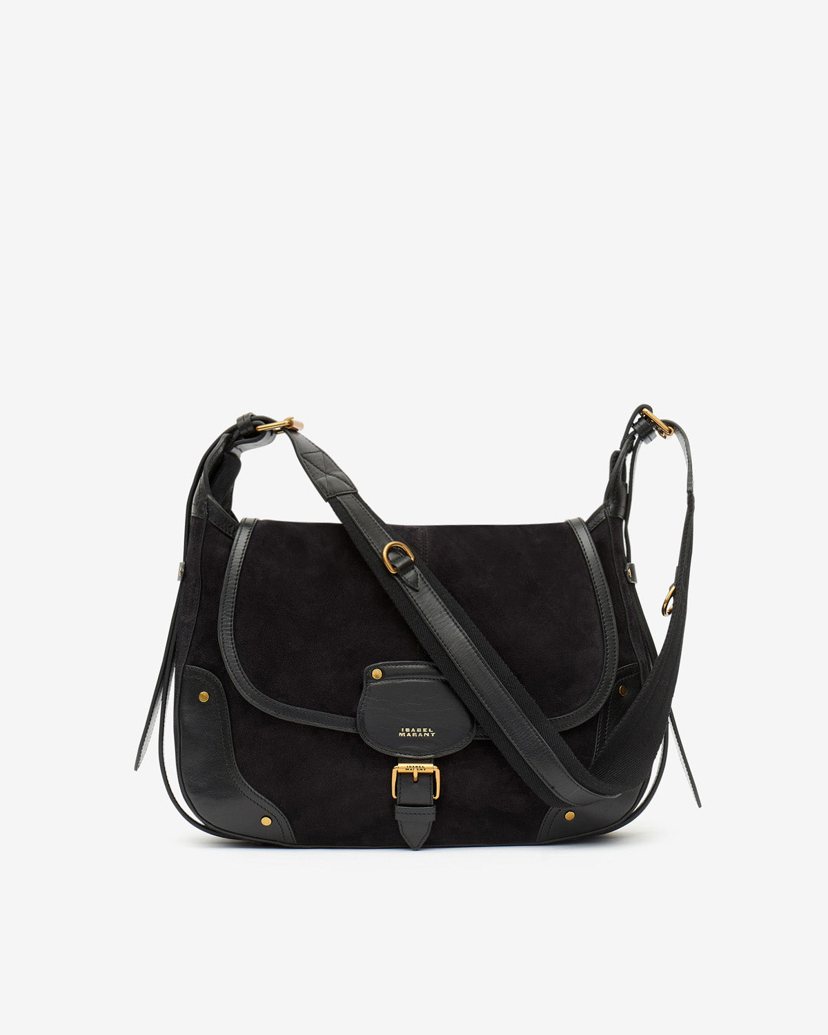 Borsa messenger sierra in pelle scamosciata - Nero lavato - Woman - 1