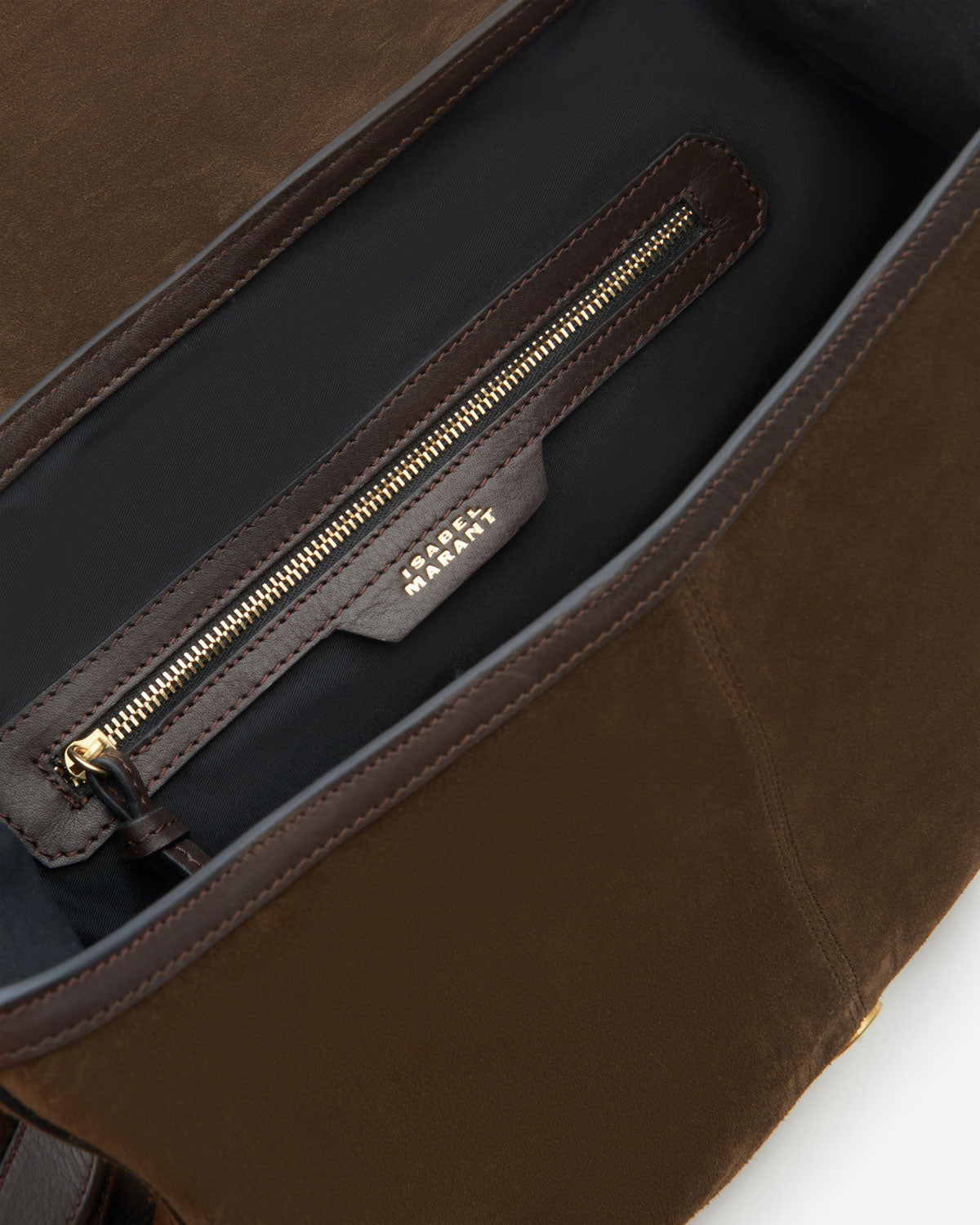 Borsa messenger sierra in pelle scamosciata - Bronzo - Woman - 3