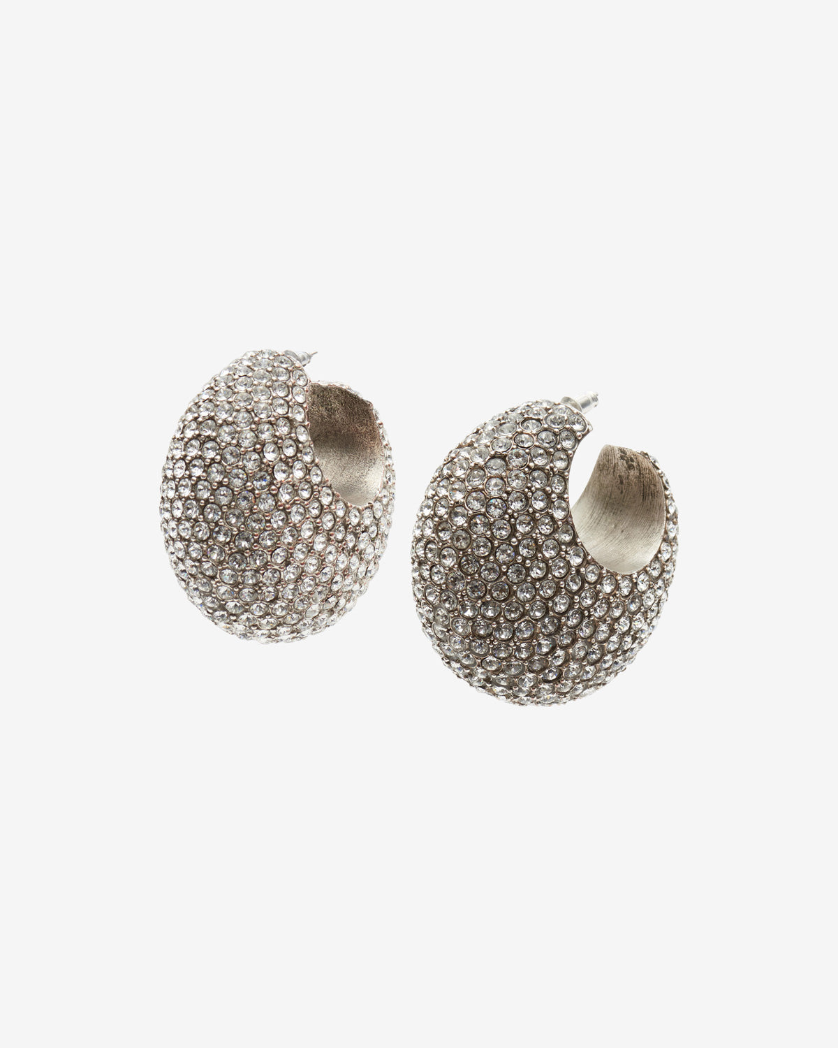 Orecchini enjoy a cerchio con strass - Argento - Woman - 1