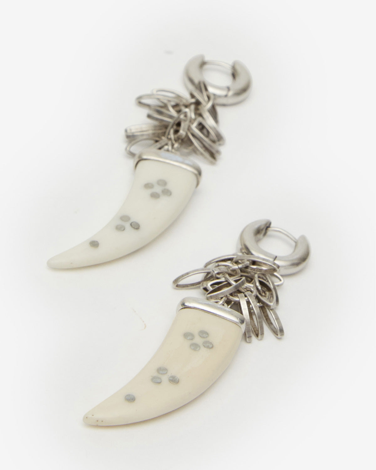 Ellen earrings Woman Ecru-silver 1