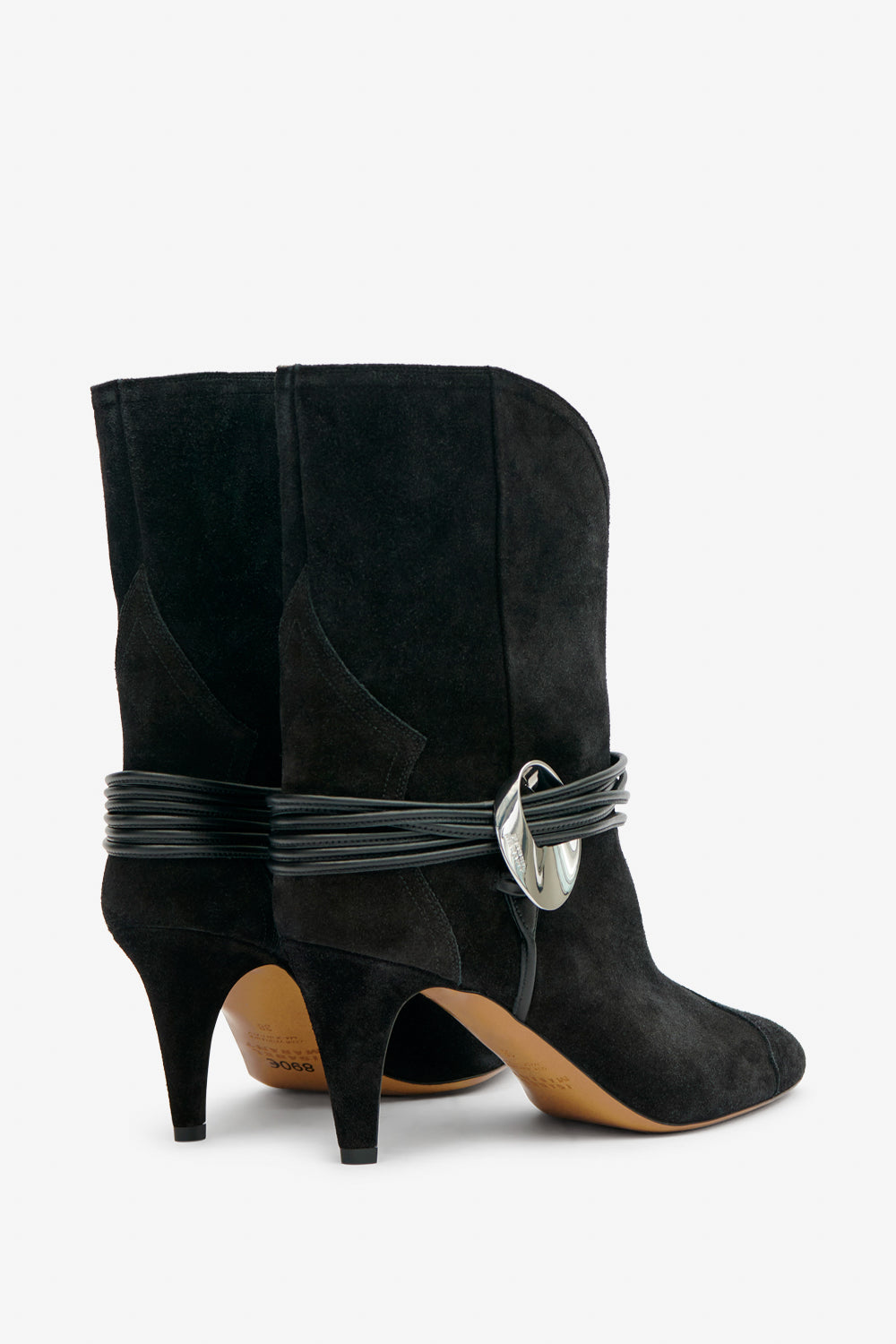 Botas de tacón de piel dytho - Negro - Woman - 2