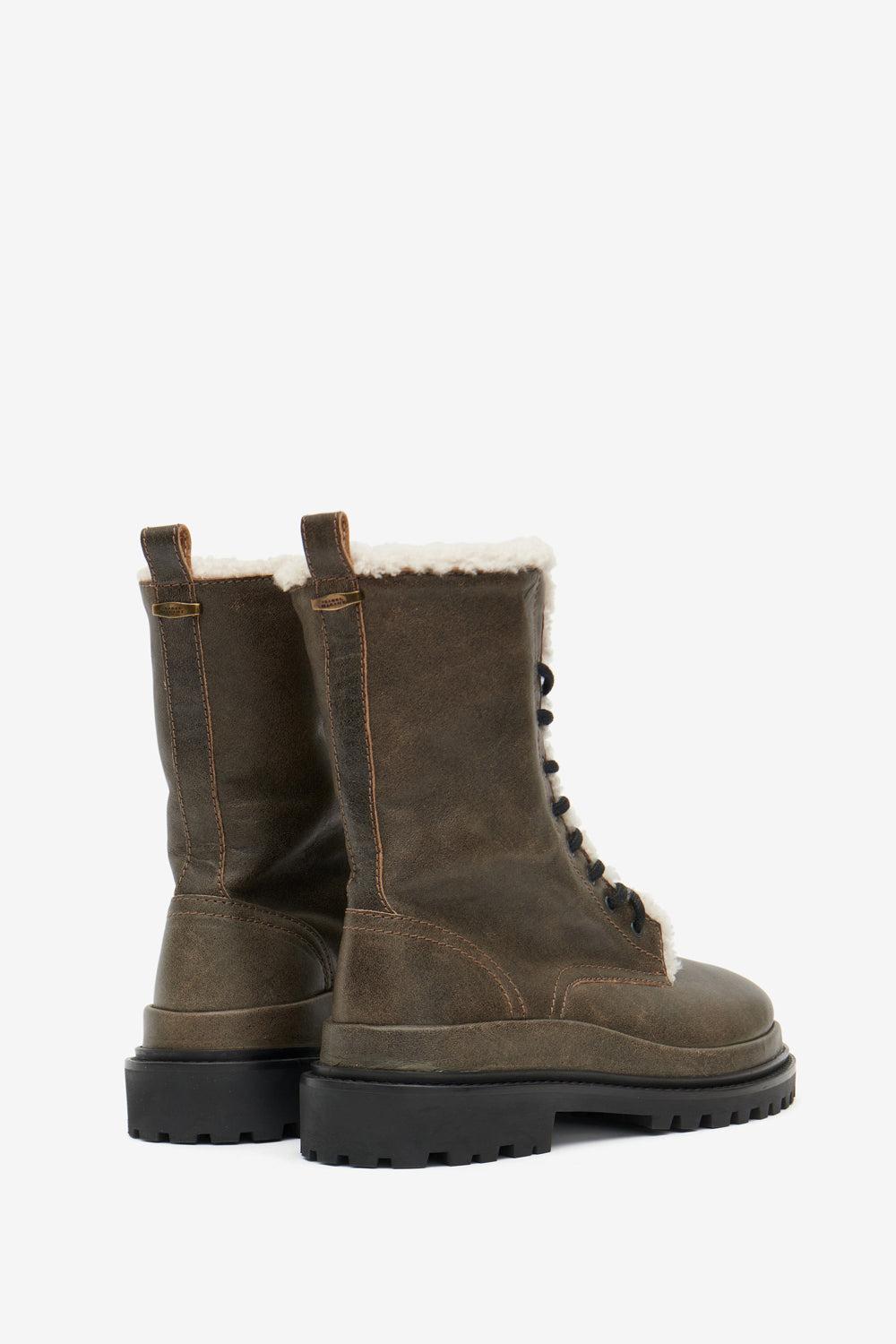 Botas ghiso de cuero suave forradas - Vintage brown - Woman - 2