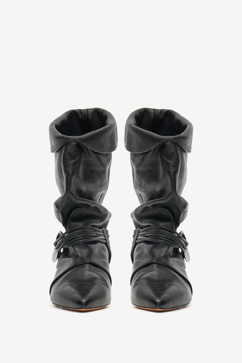 Boots edrika drapées à bijoux - Noir - Woman - 4